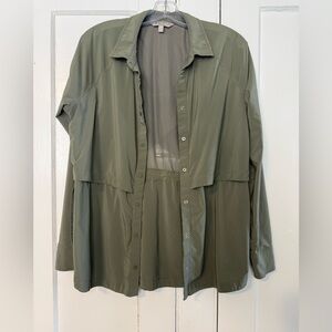 Athleta Olive Utility Jacket/ Top